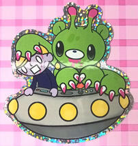 Alien Gloomy Bear Sticker